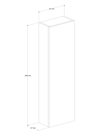 Kapaklı Raflı Banyo Dolabı, İnce Çok Amaçlı Dolap 104x31cm