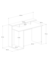 Siyah Oyuncu Masası, %100 MDF, Profesyonel Gaming Oyuncu Masası, 60x120cm