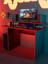 Siyah Oyuncu Masası, %100 MDF, Profesyonel Gaming Oyuncu Masası, 60x120cm