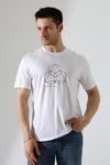Bisiklet Yaka Kısa Kol, Baskılı T-shirt
