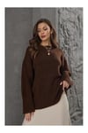 BİSİKLET YAKA OVERSIZE TRİKO KAZAK
