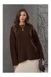 BİSİKLET YAKA OVERSIZE TRİKO KAZAK