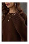 BİSİKLET YAKA OVERSIZE TRİKO KAZAK