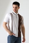 Erkek Çizgili Şerit Detaylı Pamuklu Polo Yaka T-shirt