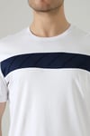 Erkek İki Renk Parçalı Bisiklet Yaka T-Shirt - Pamuklu Tişört