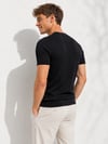 Erkek Kısa Kollu Bisiklet Yaka Esnek T-Shirt 26022