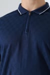 Erkek Polo Yaka Düz Renk Pamuklu Triko kısa kol T-shirt