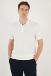 Erkek Slim Fit Serin Tutan Polo Yaka Düğmeli T-shirt -D7087