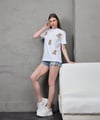 Genç Kadın Ayıcık Süzene Nakışlı T-shirt