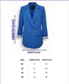 Kadın Astarlı Kol Detaylı Düğmeli Büyük ve Normal Beden Blazer Ceket -C409