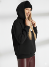 Kadın Kapüşonlu Üç İplik Hello Kitty Baskılı Yumuşak Dokulu İçi Pamuklu Uzun Kollu Sweatshirt