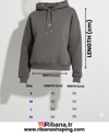 Kadın Kapüşonlu Üç İplik Hello Kitty Baskılı Yumuşak Dokulu İçi Pamuklu Uzun Kollu Sweatshirt