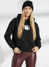 Kadın Kapüşonlu Üç İplik Hello Kitty Baskılı Yumuşak Dokulu İçi Pamuklu Uzun Kollu Sweatshirt