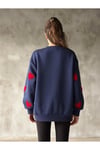 KALP NAKIŞLI 3 İPLİK ŞARDONLU SWEATSHIRT