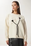 KETEN ÇİÇEKLİ OVERSIZE KAZAK