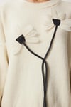 KETEN ÇİÇEKLİ OVERSIZE KAZAK