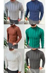 Slim Fit Yarım Balıkçı Yaka Triko Kazak