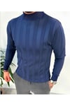 Slim Fit Yarım Balıkçı Yaka Triko Kazak