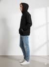 Unısex 3 İplik Kapüşonlu Yumuşak Dokulu Baskılı Cep Detaylı Sweatshirt