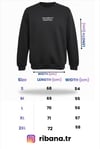 Unısex Bisiklet Yaka Baskılı Regular Fit Yumuşak Dokulu Uzun Kollu Sweatshirt