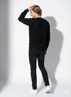 Unısex Bisiklet Yaka Baskılı Regular Fit Yumuşak Dokulu Uzun Kollu Sweatshirt