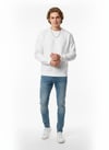 Unısex Bisiklet Yaka Regular Baskılı İçi Pamuklu Sewatshirt