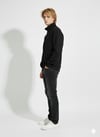 Unisex Regular Çift İplik Yumuşak Dokulu Düğmeli Sweatshirt
