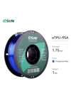 Esun TPU-95A Filament Transparent Blue