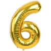 34 inç Folyo Balon34 inç Gold 6 Rakam Folyo Balon 