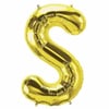 34 inç Folyo Balon34 inç Gold S Harfi Folyo Balon 