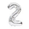 34 inç Folyo Balon34 inç Gümüş 2 Rakam Folyo Balon 