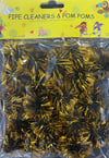 Dekor SüslerSimli Siyah Gold Ponpon