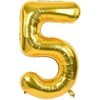 Folyo Balonlar5 Gold 75cm folyo Balon (Uçmaz)