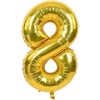 Folyo Balonlar8 Gold 75cm folyo Balon (Uçmaz)