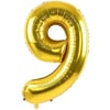 Folyo Balonlar9 Gold 75cm folyo Balon (Uçmaz)