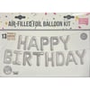 Folyo BalonlarHappy Birthday Gümüş Harf Set 16inç