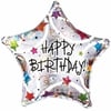 Folyo BalonlarHappy Birthday Yıldız Balon 50'li