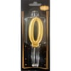Mum Ve Meşale0 Rakamı Gold Mum 10'lu