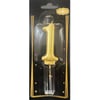 Mum Ve Meşale1 Rakamı Gold Mum 10'lu