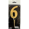 Mum Ve MeşalePleksi Gold Rakam 6