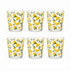 Meşrubat Bardakları ve Sürahiler6 Lı Cam Bardak Limon Desenli 280 ml