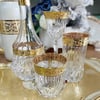 12 Kişilik Bardak TakımıAdagio RCR Kristal Cam 37 Parça Bardak Takımı - Gold Dekorlu