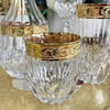 12 Kişilik Bardak TakımıAdagio RCR Kristal Cam 37 Parça Bardak Takımı - Gold Dekorlu
