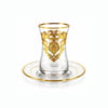 Çay BardaklarıAura 6 Lı Çay Seti Gold