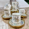 Bee Bird 6 Lı Kahve Fincan Takımı