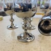 Kahve Yanı BardaklarıBohemia Kristal 6 Lı Bardak Dekorlu Gümüş