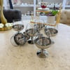 Kahve Yanı BardaklarıBohemia Kristal 6 Lı Tombul Bardak Dekorlu Gümüş