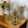 Branch Kristal 3 Lü Şamdan - Gold