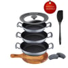 Tencere SetiBrioni Try Cook 7 Parça Sahan Seti Gri