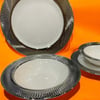 Cherry 24 Parça 6 Kişilik Yemek Takımı - Silver